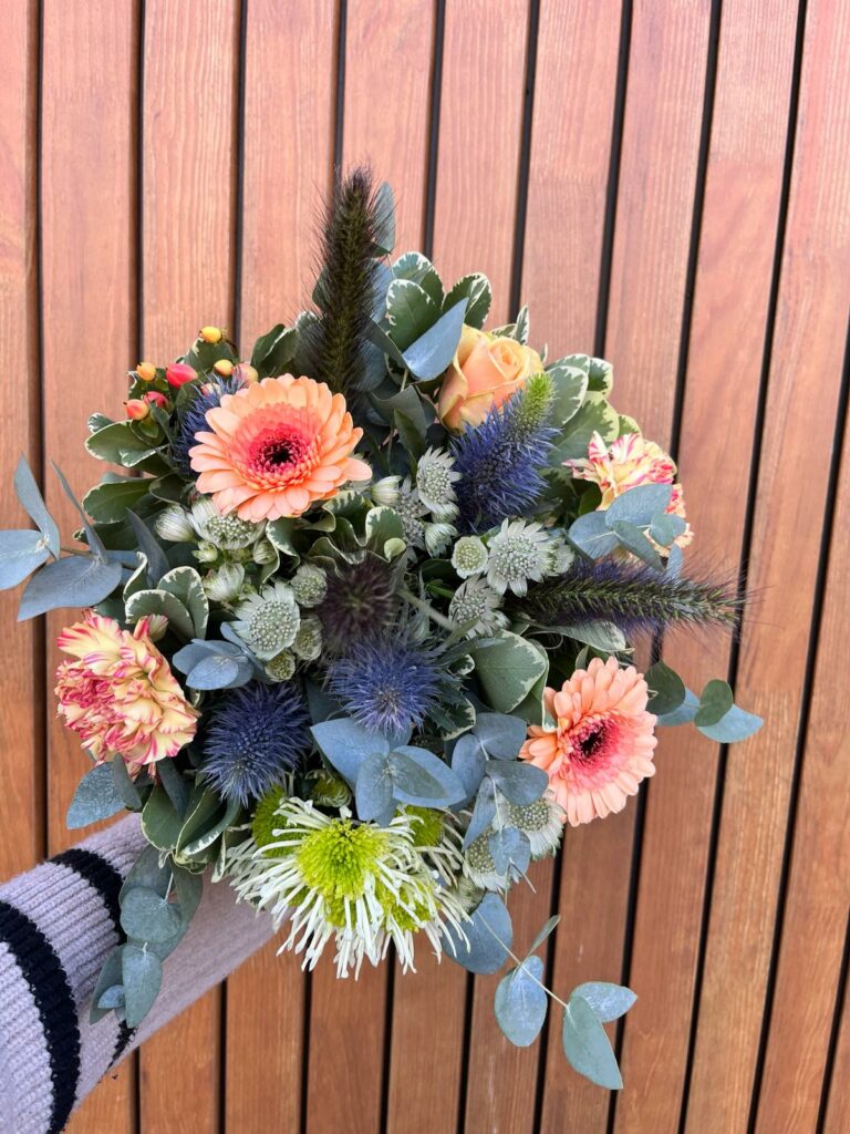 Latelier Delisa Fleuriste Bonchamp BOUQUET ROND 8